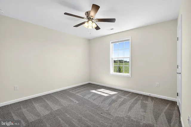 an empty room with an entryway