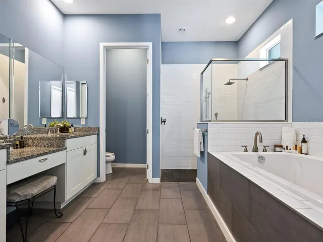 a bathroom with a sink and a tub
