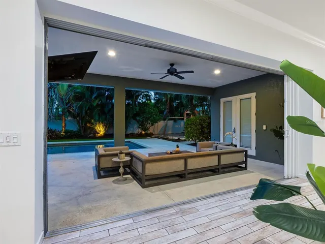 a view of a building with a outdoor space