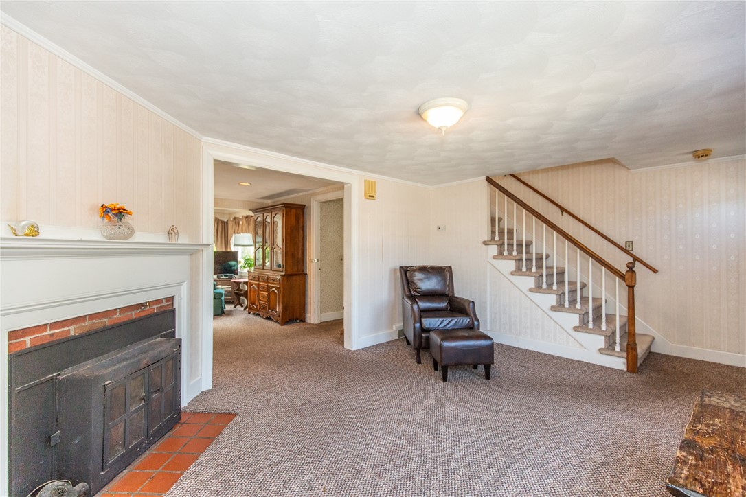 1292 West Shore Road Warwick, RI 02889 - Photo 3 of 29 Living room with fireplace