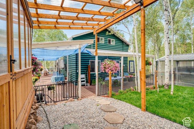 714 Spotted Fawn Way Kamas, UT 84036 - Photo 27 of 34 View of patio featuring a wooden deck