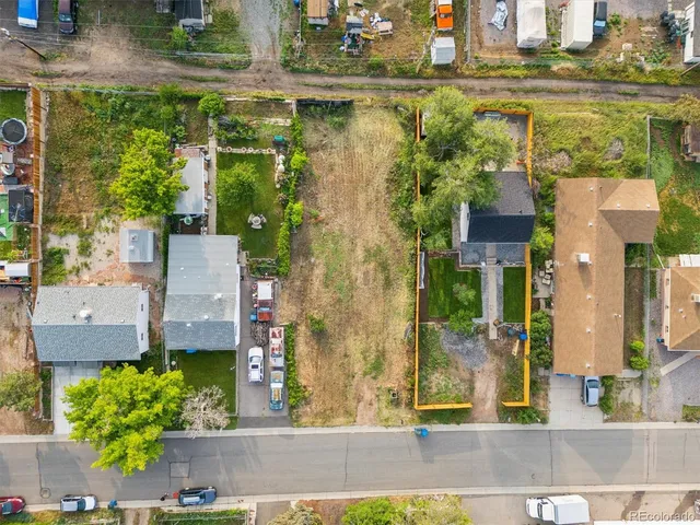 front view of a building with an outdoor space