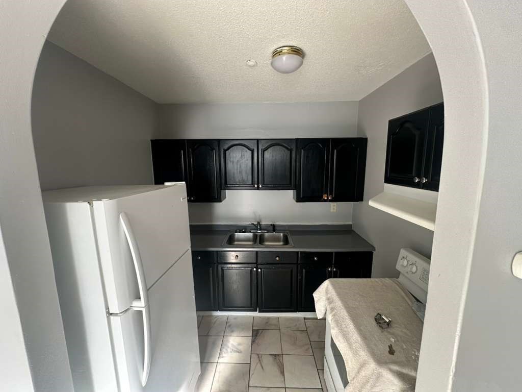 27 Willow Street, Unit A Lawrence, MA 01841 - Photo 16 of 29 a kitchen with a refrigerator and a sink