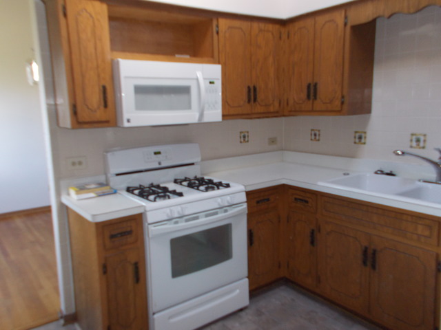 6200 Marsh Lane Matteson, IL 60443 - Photo 23 of 23 a kitchen with a stove sink and cabinets