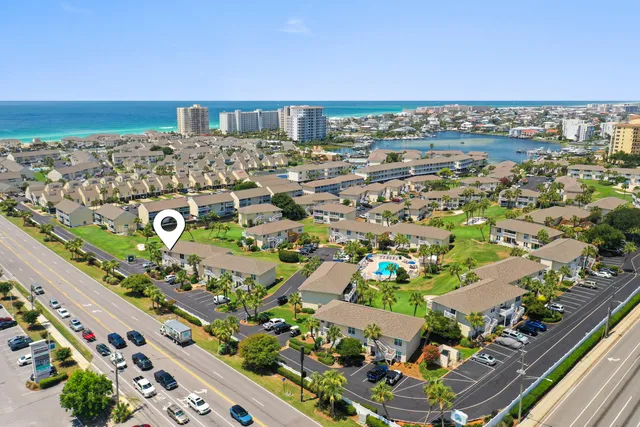 a view of a city with tall buildings