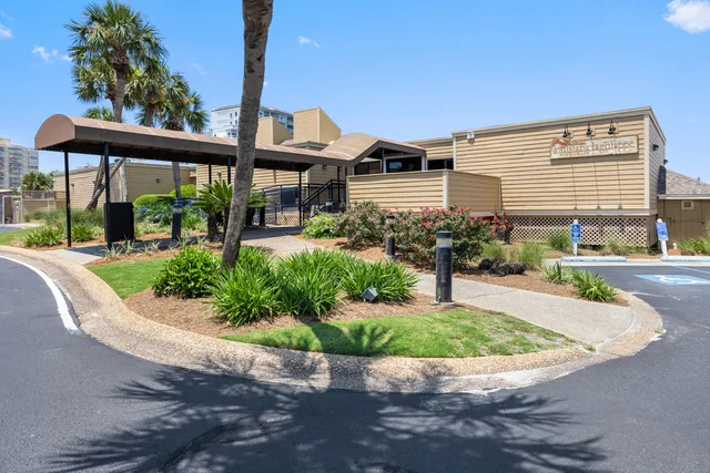 a view of building with lake view
