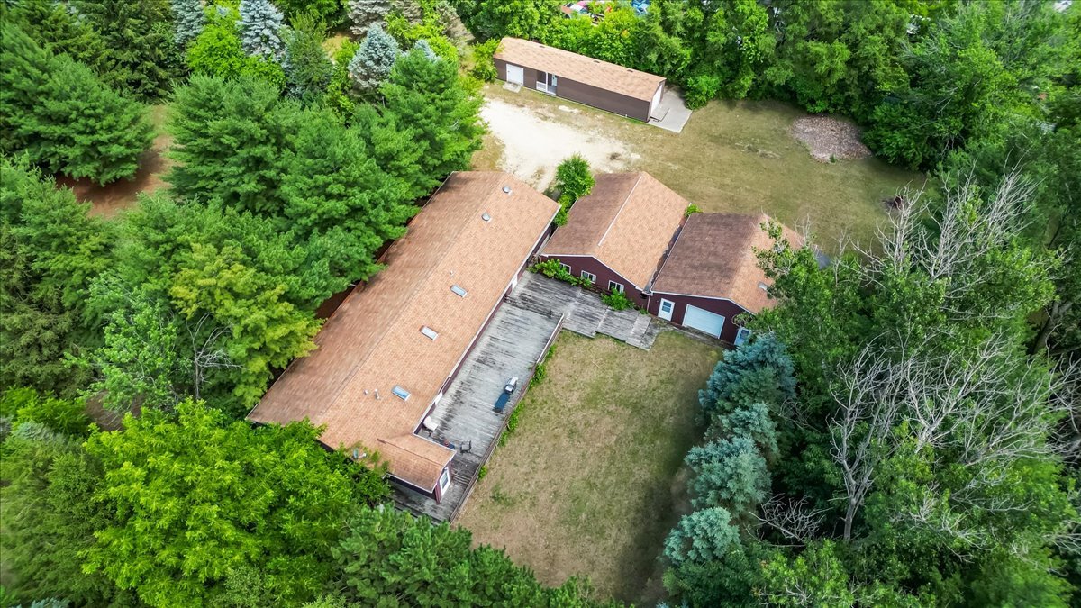 1834 Fischer Road South Beloit, IL 61080 - Photo 9 of 46 an aerial view of a house with outdoor space and a lake view