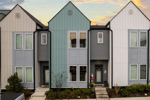 a front view of a house with entryway