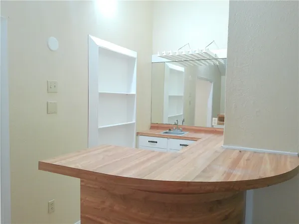 a view of a small space