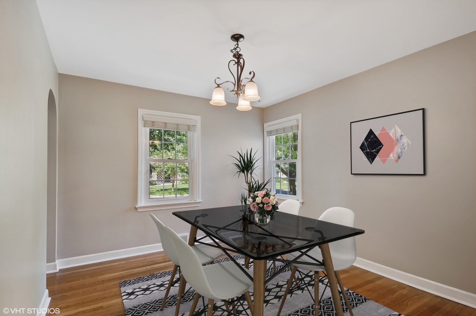 275 Harding Street Grayslake, IL 60030 - Photo 6 of 27 a view of a dining room with furniture window and wooden floor