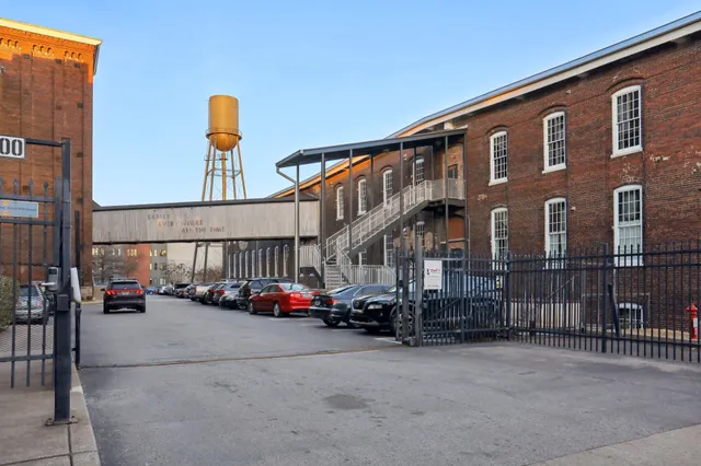 a cars parked in front of a building