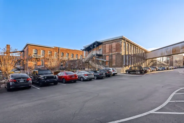 a car parked in front of a building