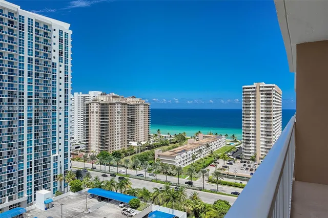a view of building with an outdoor space