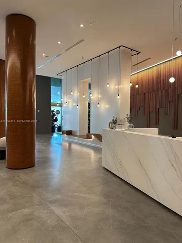 an empty room with closet