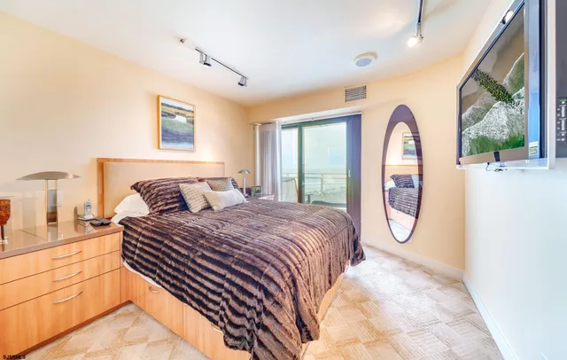 a view of an ocean and beach