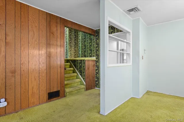 a view of an entryway with staircase