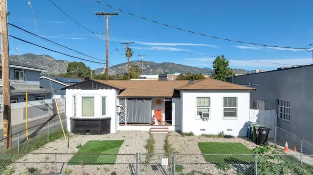 a backyard of a house