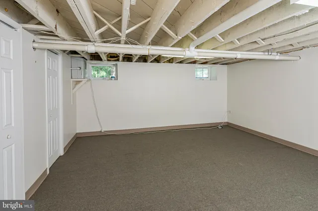 a close view of an empty room