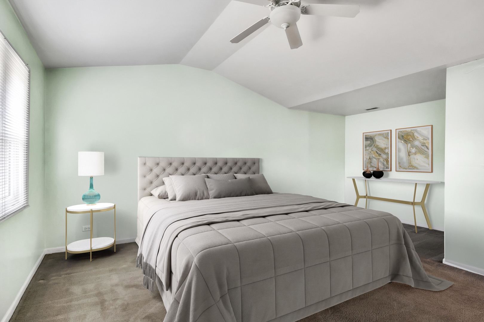 700 Greenview Lane Wheeling, IL 60090 - Photo 8 of 26 a bedroom with a bed and a table