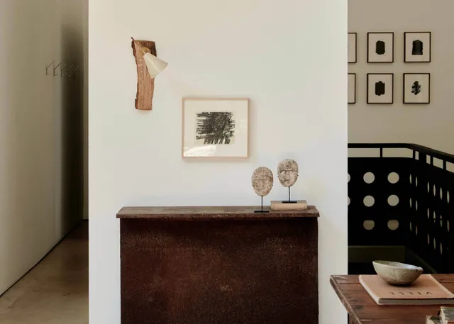a front view of a house with exposed radiator