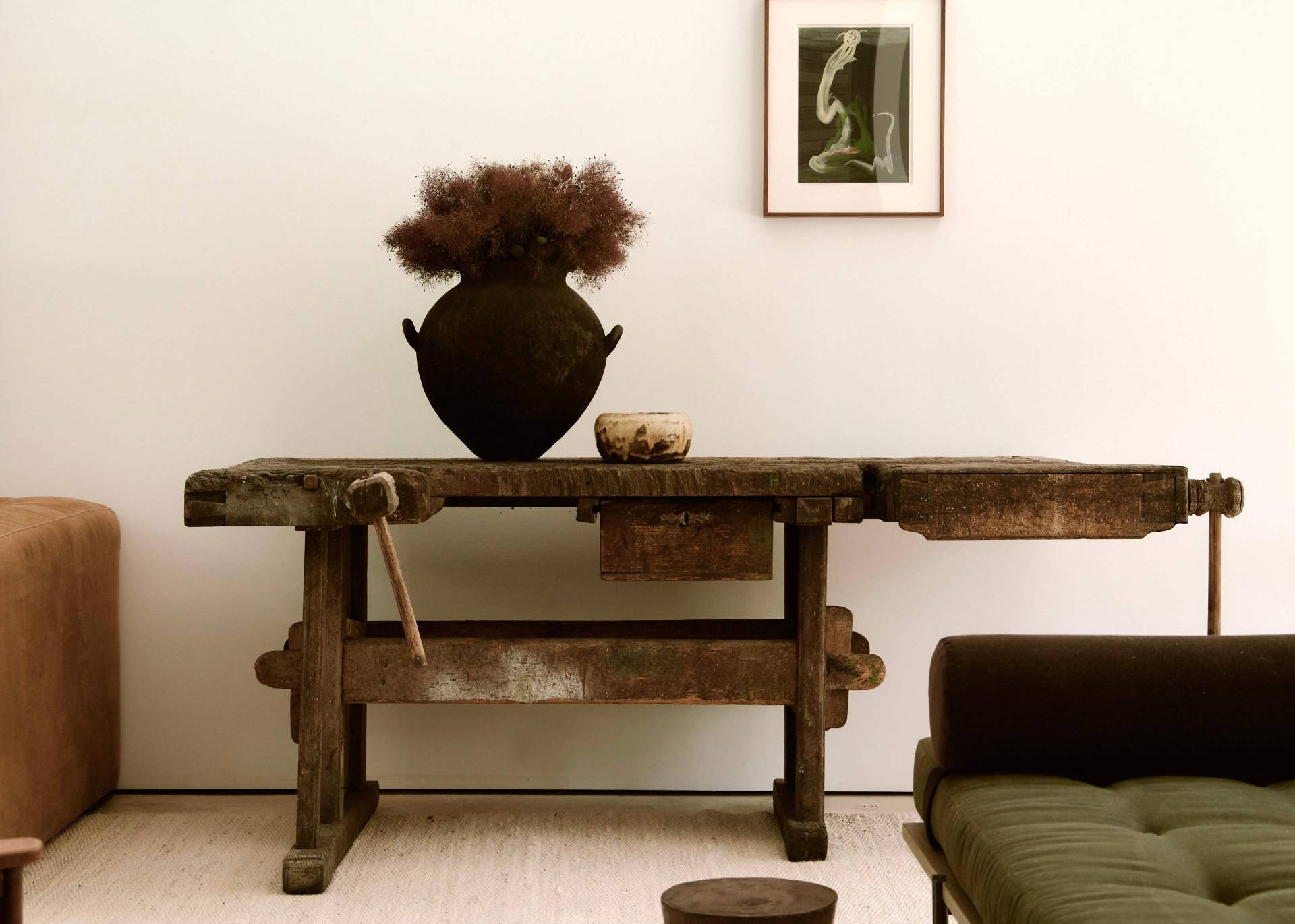 78 Windmill Lane Bridgehampton, NY 11932 - Photo 30 of 32 a living room with furniture and a potted plant