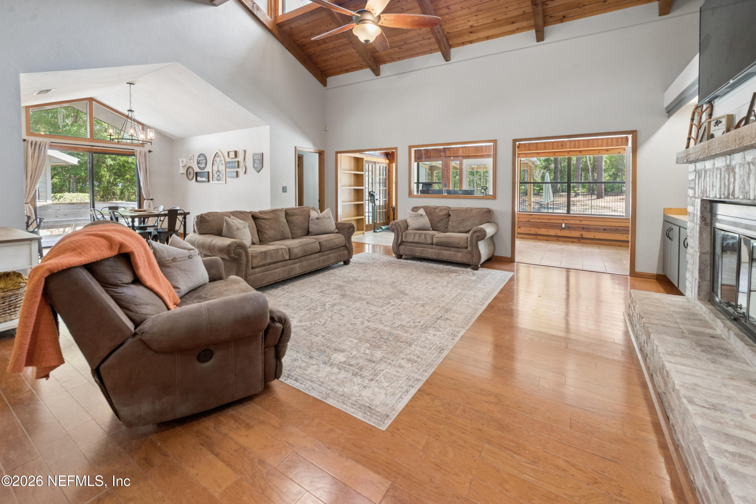 6519 Neale Road Melrose, FL 32666 - Photo 12 of 48 a living room with furniture and a large window