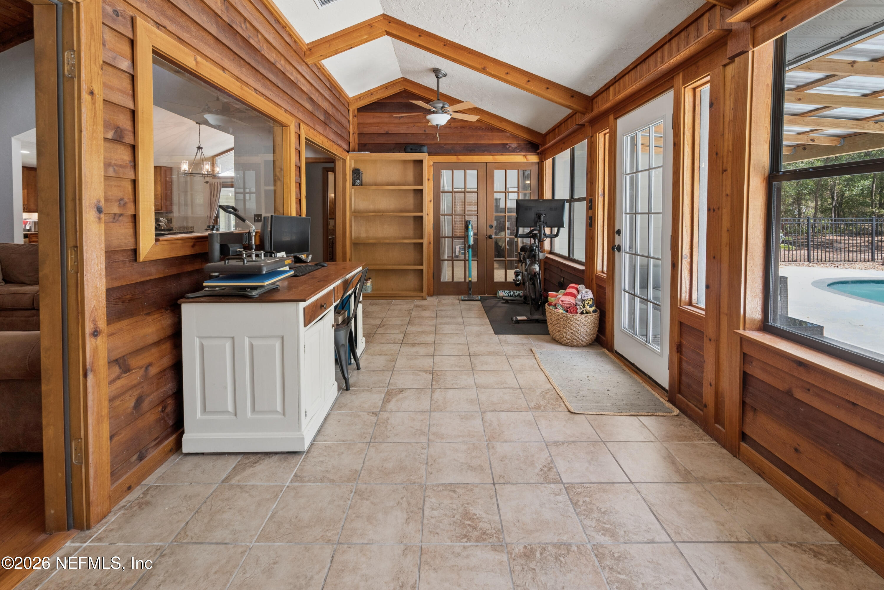 6519 Neale Road Melrose, FL 32666 - Photo 25 of 48 a view of a hallway with the view and living room
