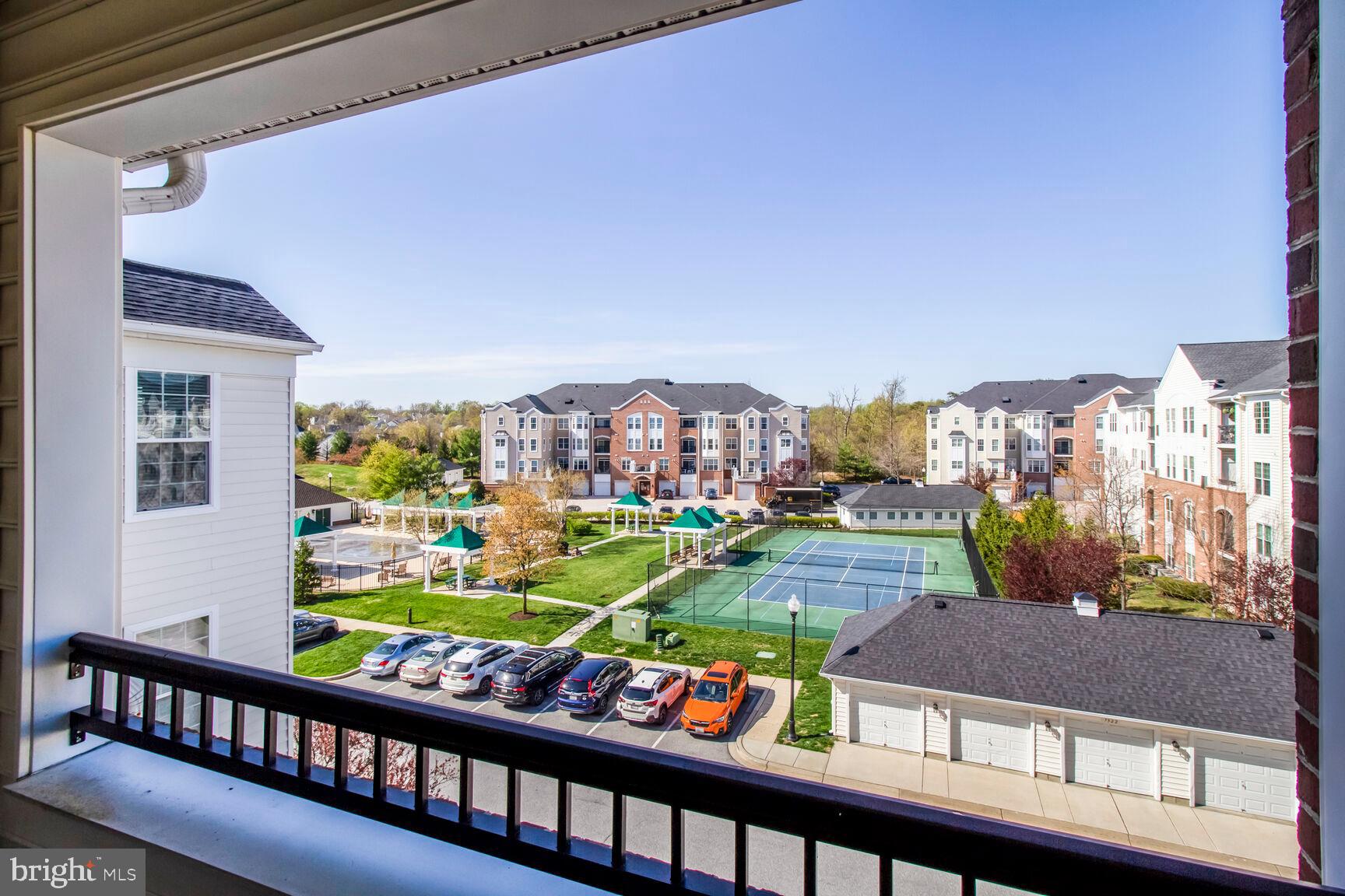 7325 Brookview Road, Unit 408 Elkridge, MD 21075 - Photo 15 of 23 View from Unit #408 of tennis courts & pool.