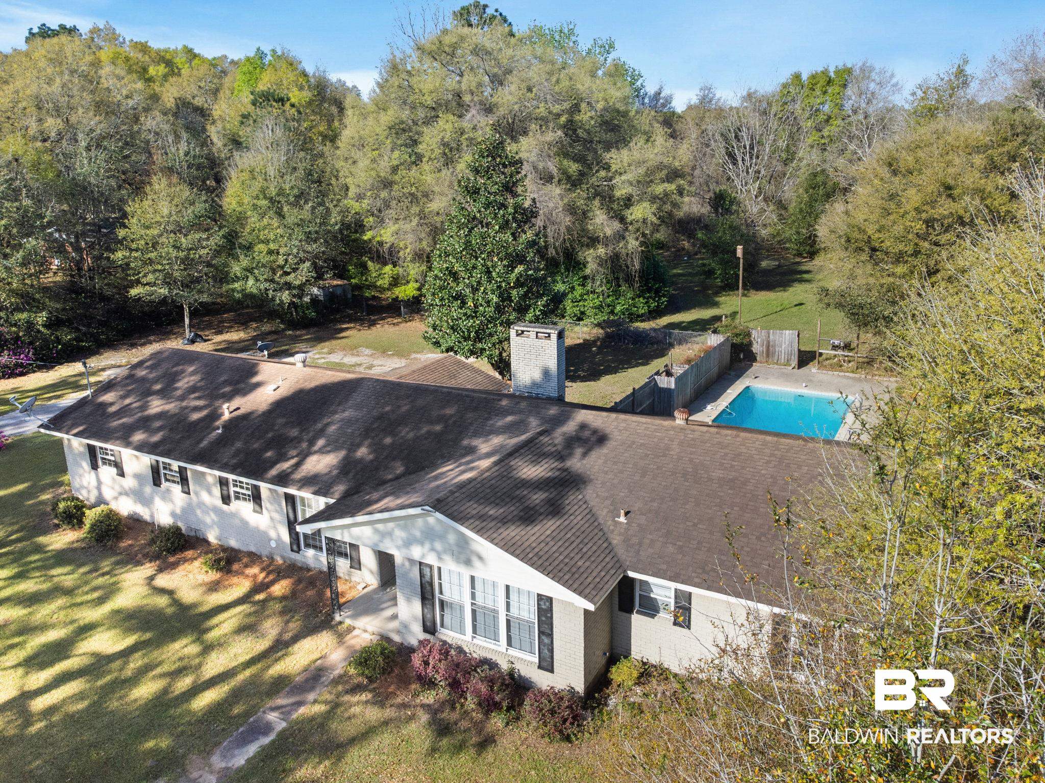3864 Leroy Stevens Road Mobile, AL 36619 - Photo 32 of 33 View from above of property