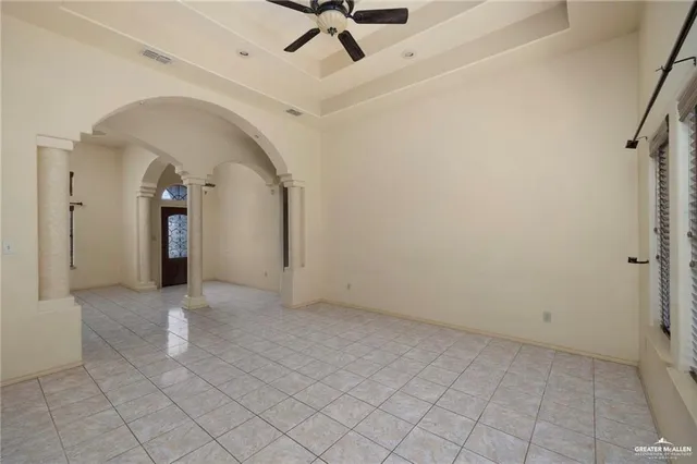 a view of a livingroom with a dinning table and chair