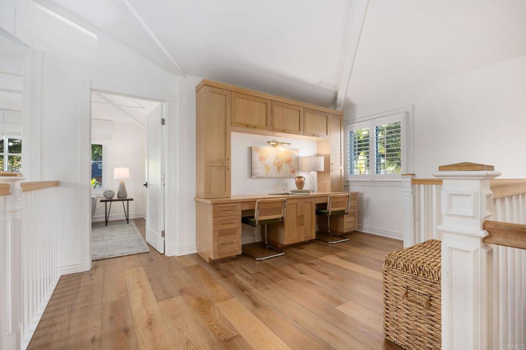 371 La Mesa Avenue Encinitas, CA 92024 - Photo 15 of 30 a room with furniture and a wooden floor