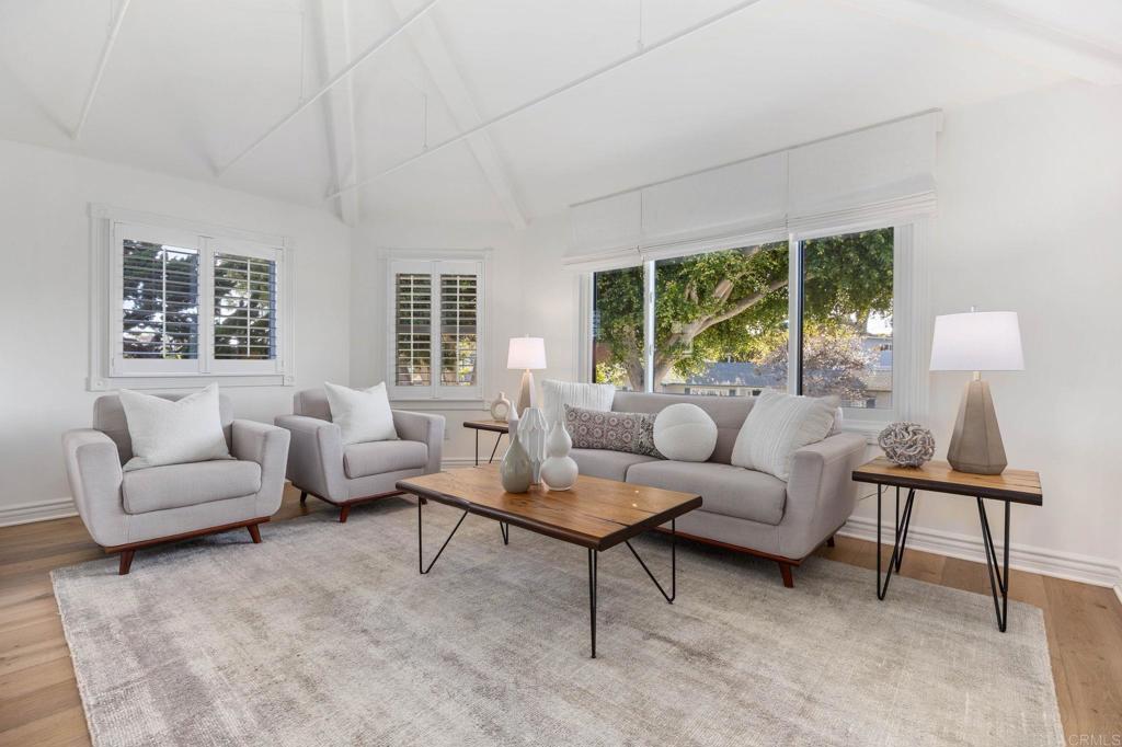 371 La Mesa Avenue Encinitas, CA 92024 - Photo 17 of 30 a living room with furniture and a large window