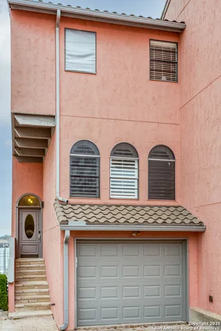 a view of outdoor space stove and kitchen