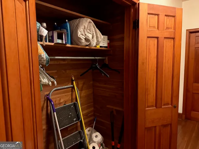 a view of storage and utility room