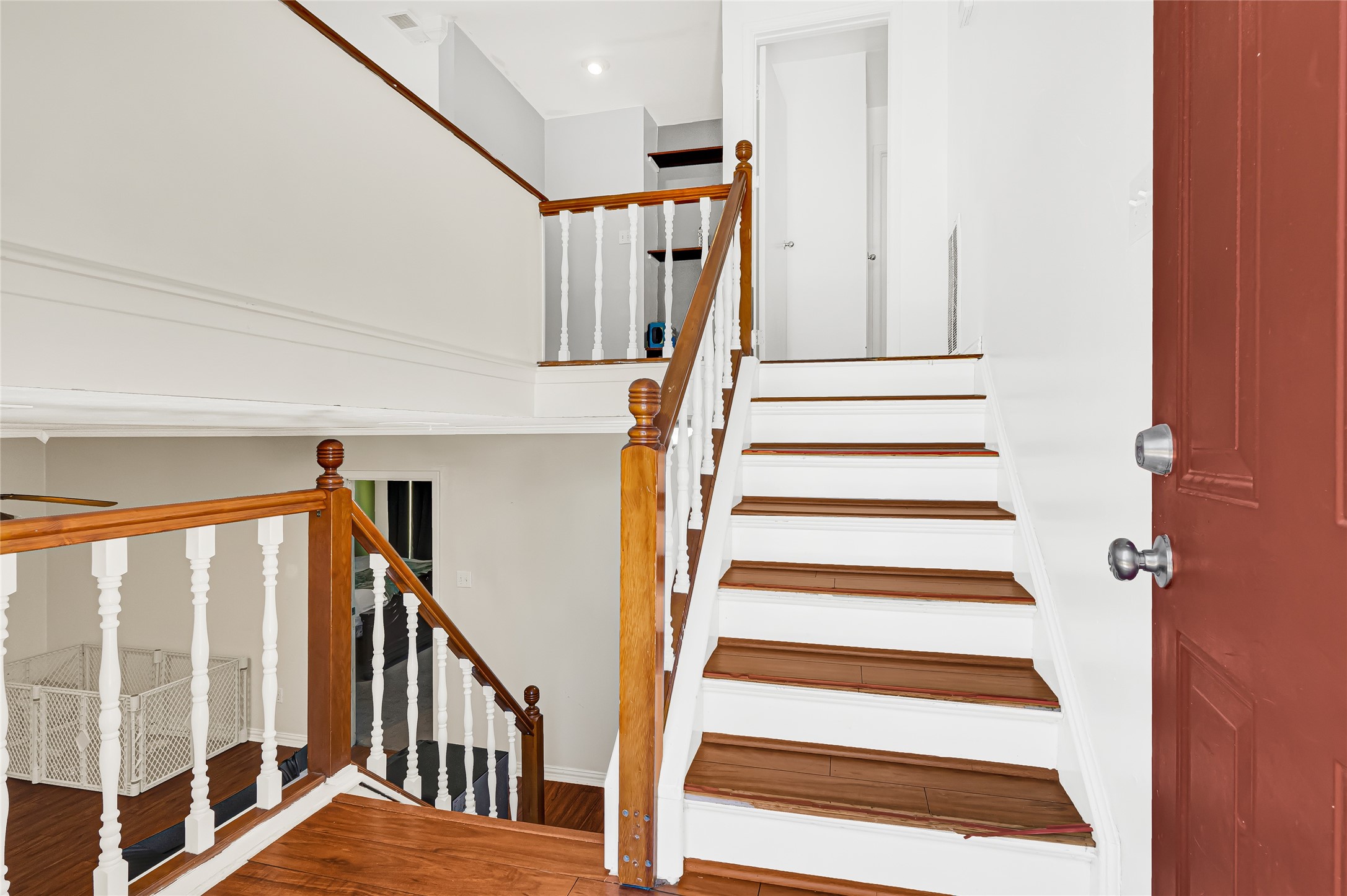 23419 Bayleaf Drive Spring, TX 77373 - Photo 15 of 23 Stairs to upstairs and downstairs bungalow.