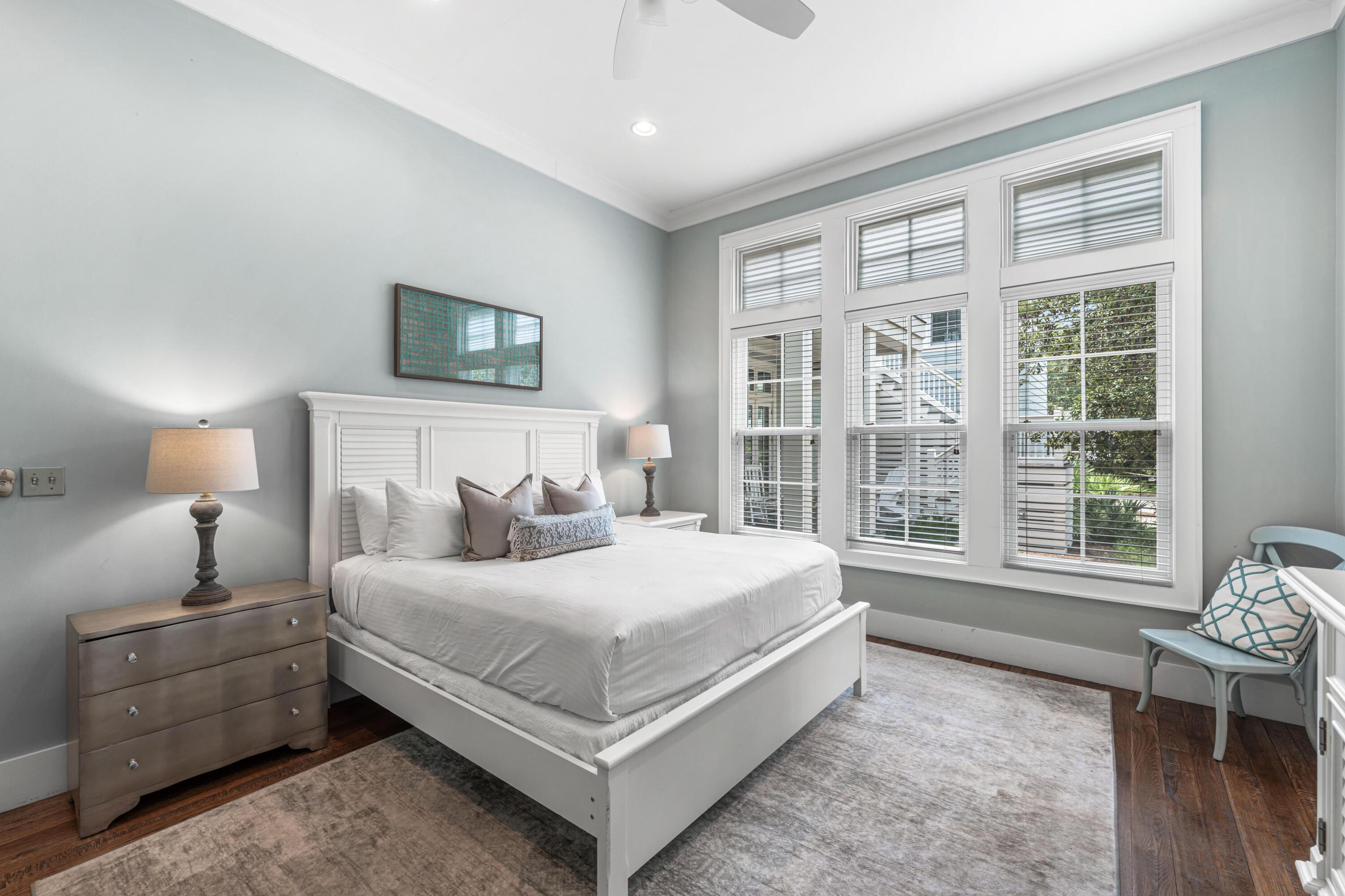 34 North Watch Tower Lane Inlet Beach, FL 32461 - Photo 25 of 90 a bedroom with a bed and wooden floor