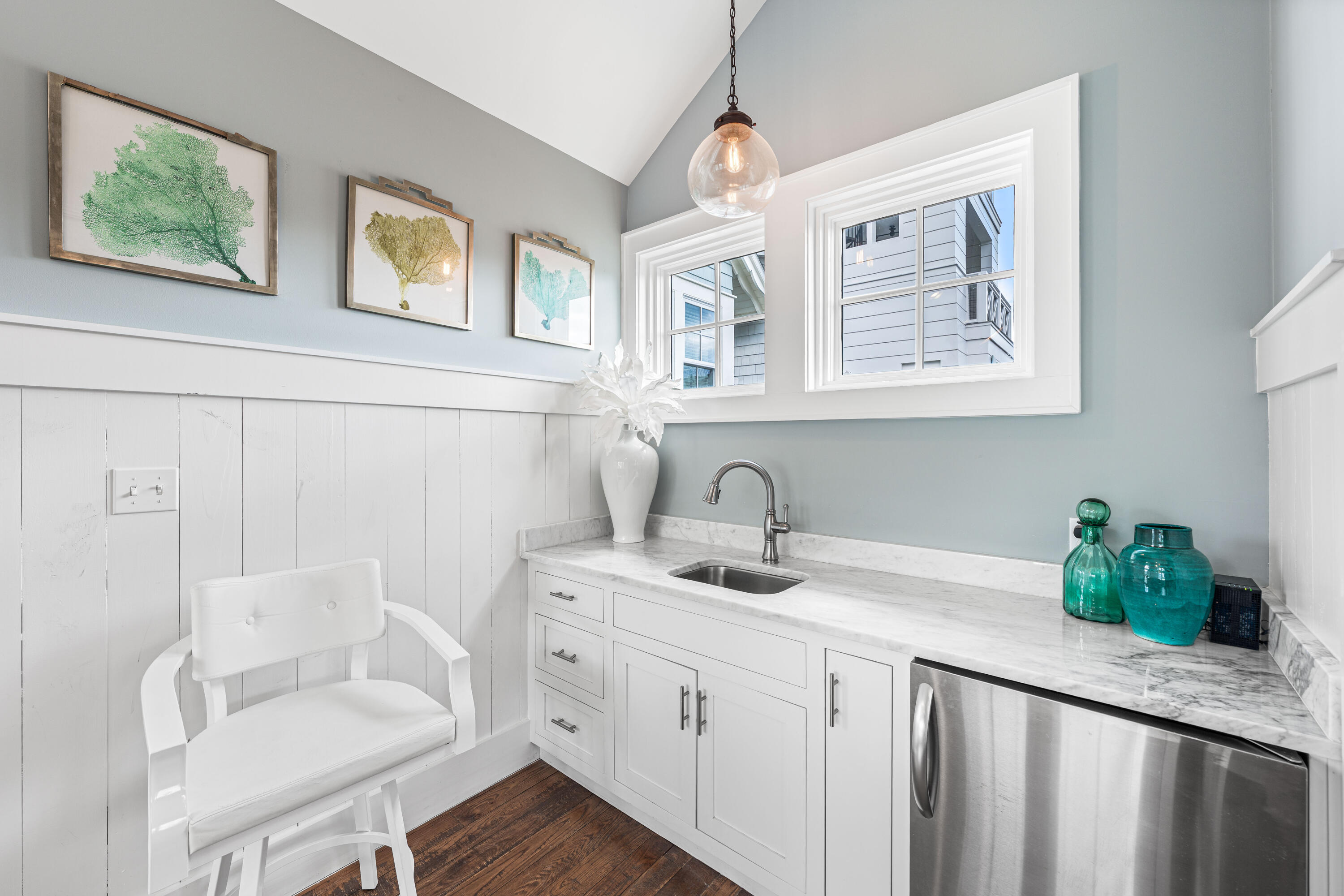 34 North Watch Tower Lane Inlet Beach, FL 32461 - Photo 61 of 90 a bathroom with a granite countertop sink mirror and toilet