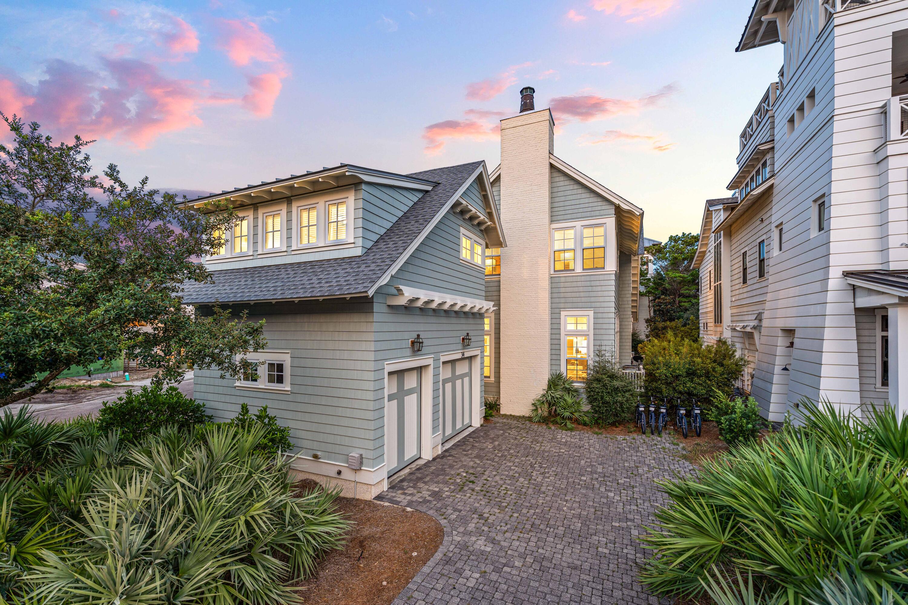 34 North Watch Tower Lane Inlet Beach, FL 32461 - Photo 82 of 90 a front view of a house with garden