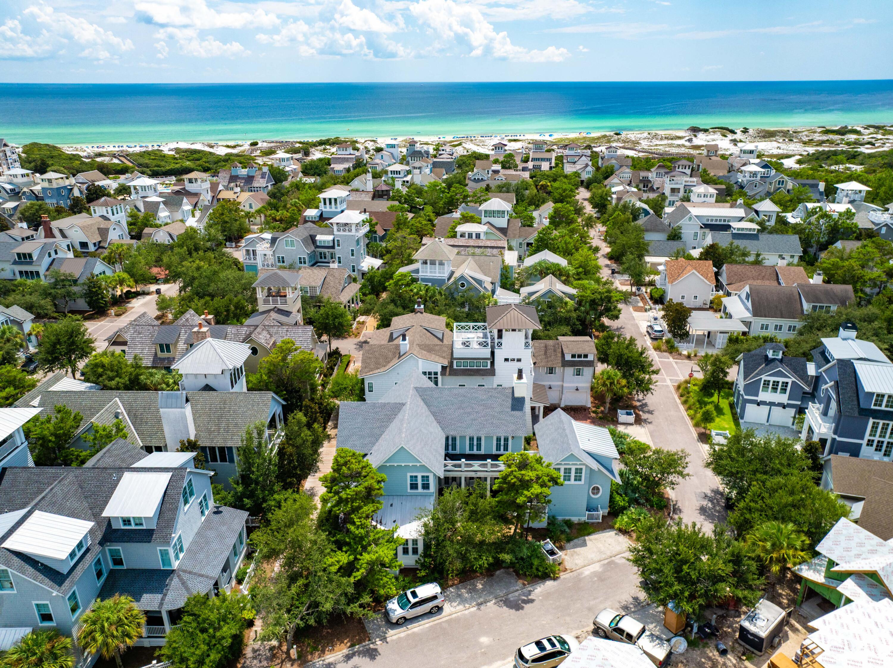 34 North Watch Tower Lane Inlet Beach, FL 32461 - Photo 85 of 90 an aerial view of residential building and ocean