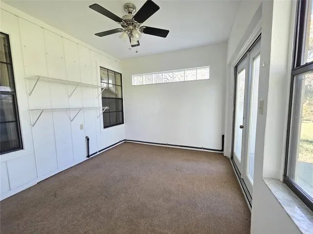 a view of an empty room