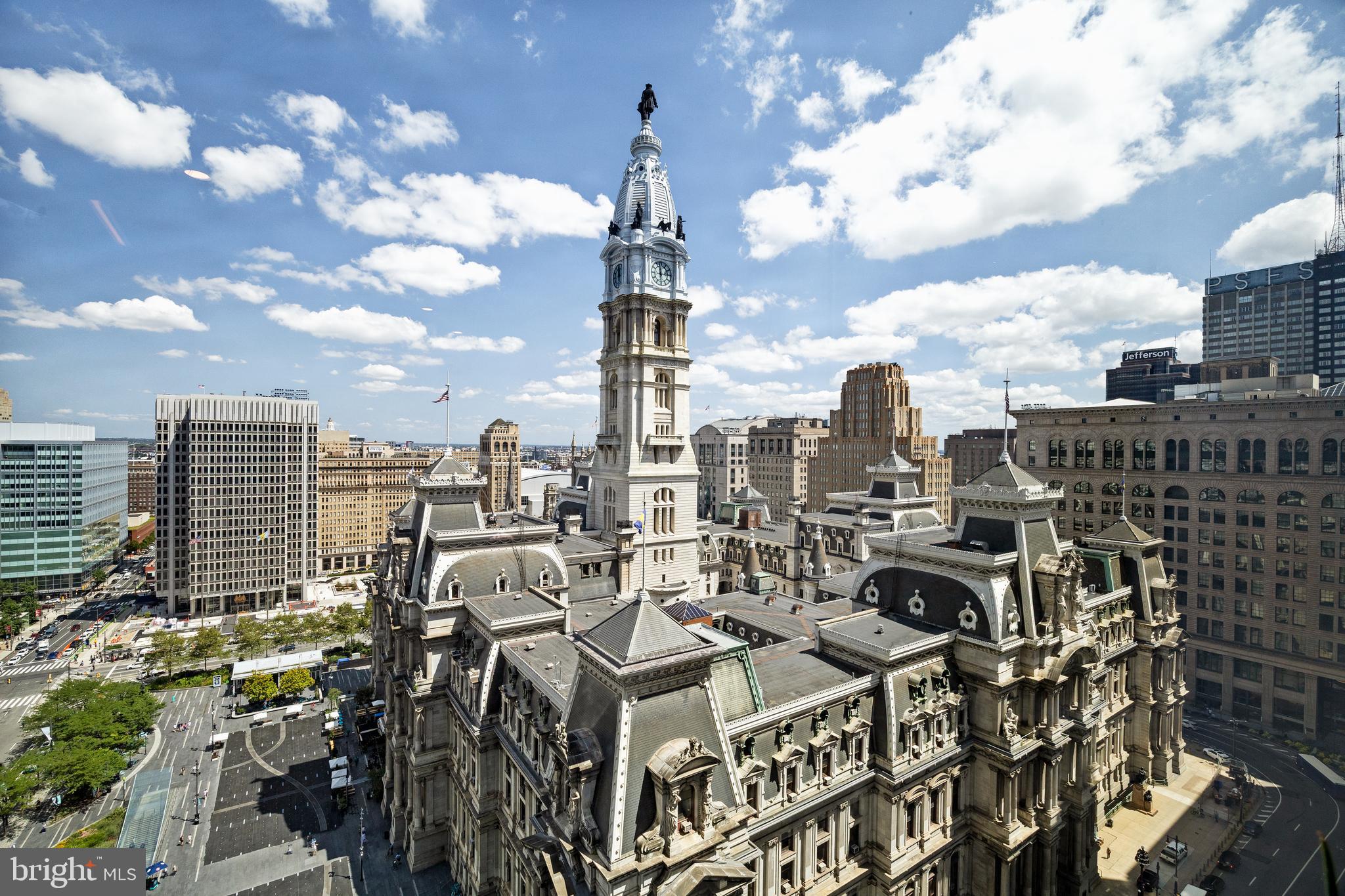 1414 South Penn Square, Unit 22B Philadelphia, PA 19102 - Photo 4 of 37 View of City Hall from Private Balcony