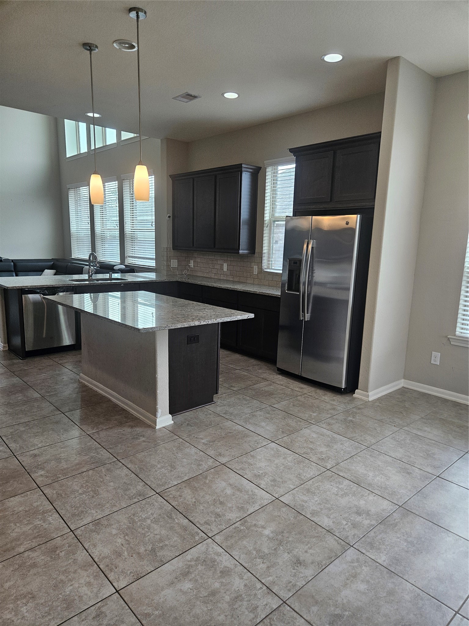 6411 Hunters Trace Lane Baytown, TX 77521 - Photo 9 of 23 View from the Breakfast Area. Ceramic tilethroughout the first floor.