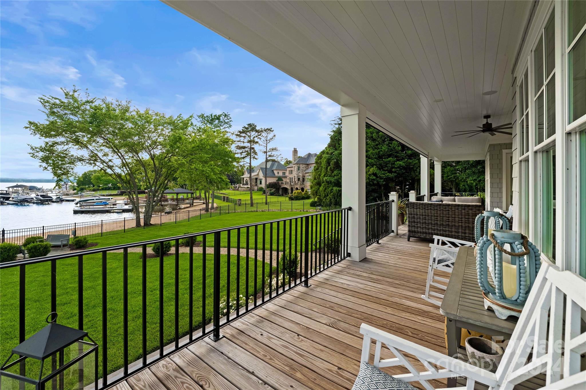 18121 John Connor Road Cornelius, NC 28031 - Photo 38 of 43 a view of a balcony with chairs