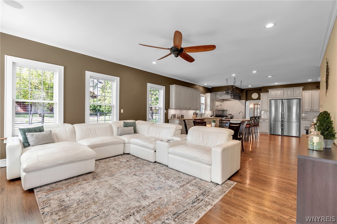 357 Lebrun Road Amherst, NY 14226 - Photo 11 of 50 Expansive view of Family Room to Kitchen and Dinin
