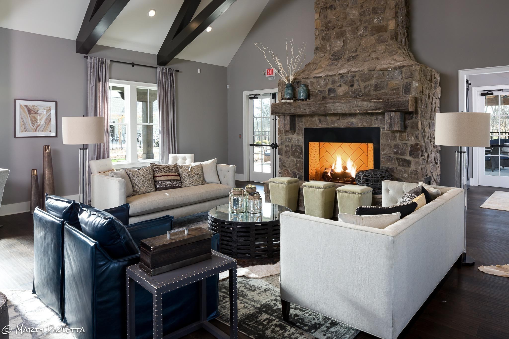 320 Huron Drive Thompson's Station, TN 37179 - Photo 15 of 16 a living room with furniture and a fireplace