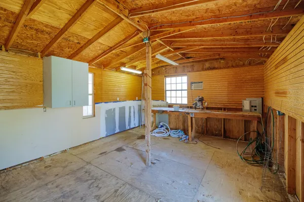 a view of a storage room