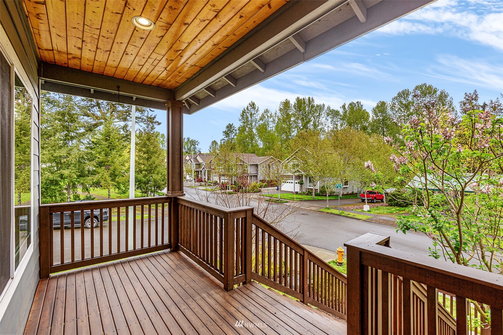 23904 17th Avenue West Bothell, WA 98021 - Photo 3 of 34 a view of a balcony with wooden floor