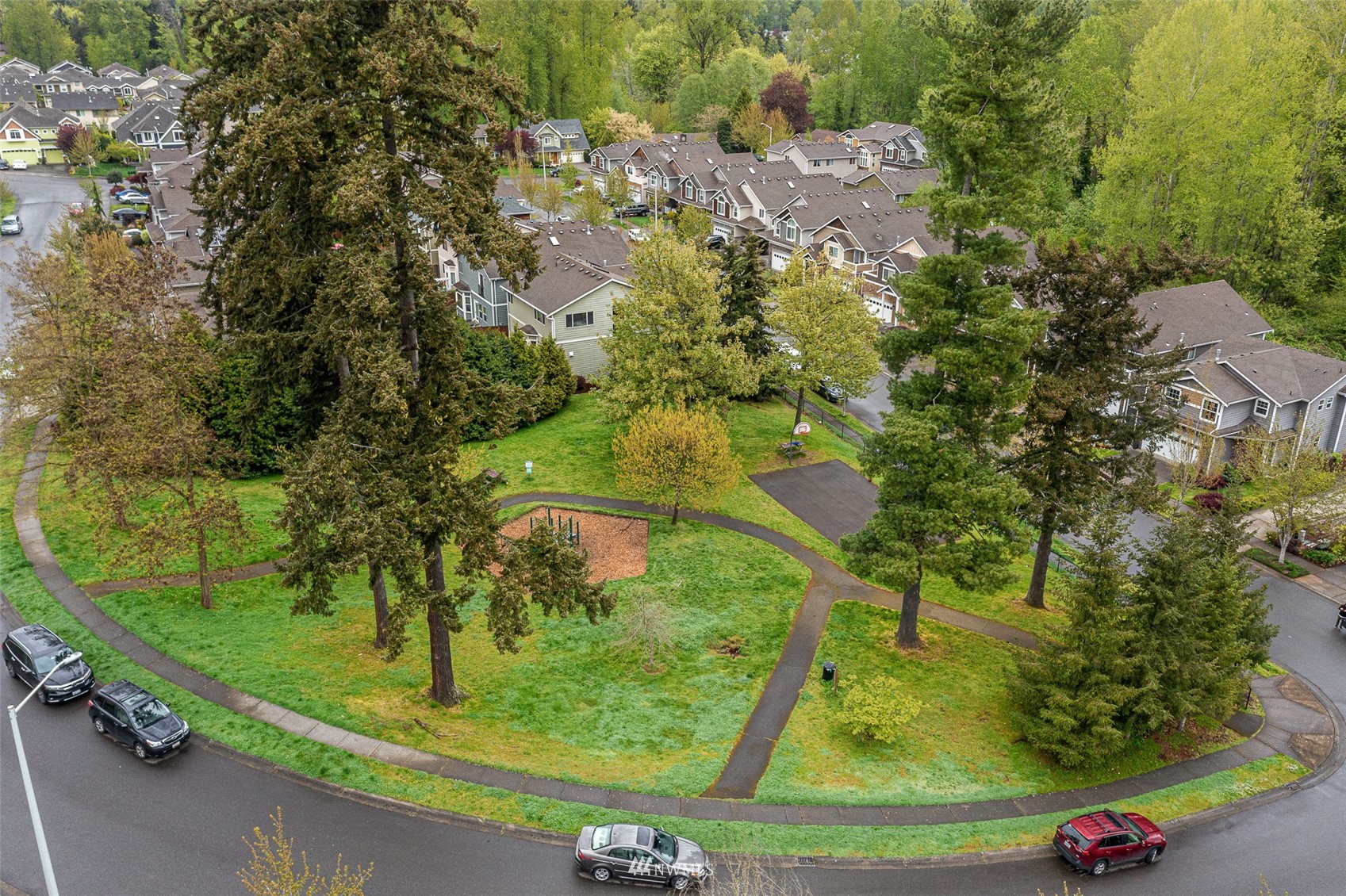 23904 17th Avenue West Bothell, WA 98021 - Photo 34 of 34 an aerial view of residential houses with outdoor space