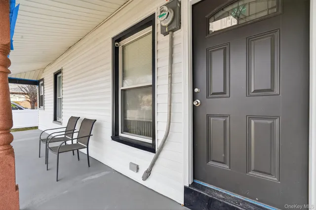 a house view with a garden space