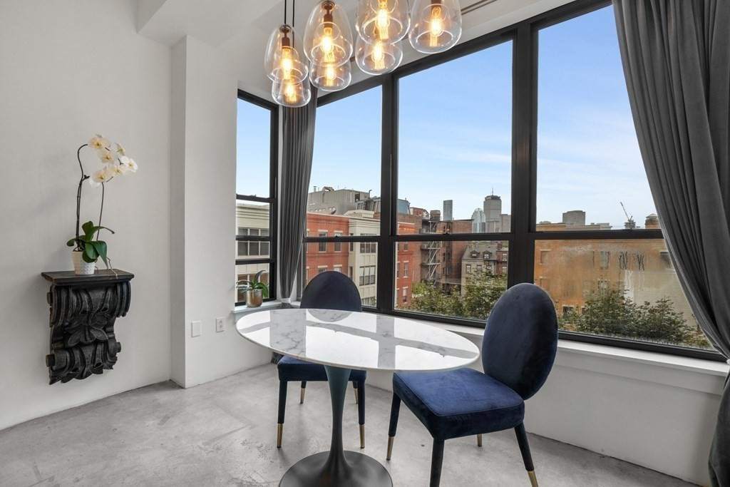 40 Fay Street, Unit 501 Boston, MA 02118 - Photo 1 of 10 a view of a dining room with furniture window and outside view